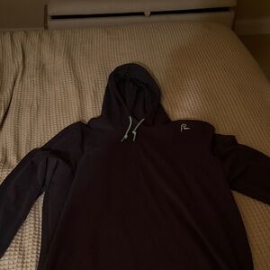 Rhoback Dark Hoodie with Teal Accents